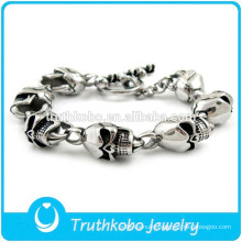 TKB-B0154 Silver Cool Style North Skull Bracelet For Mens Jewelry Wholesale